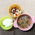 sAix59's cooksnap of when they made 離乳食中期☆トマトとモロヘイヤの白和え.