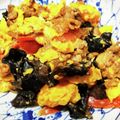 nonopeko's cooksnap of when they made 豚肉ときくらげのトマト卵炒め.