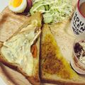 choco831's cooksnap of when they made 朝食＆ランチに♪きんぴらごぼう★トースト.