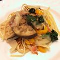 cheesedog's cooksnap of when they made 塩鮭とたっぷり野菜のクリームパスタ.