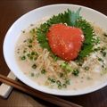 +PeaNUTS+'s cooksnap of when they made 【楽めし】明太子の冷やし豆乳そうめん.