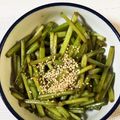 スノーディッシュ's cooksnap of when they made 覚書：さつま芋の茎で きんぴら！.