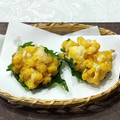 mielle's cooksnap of when they made とうもろこしとシソのかき揚げ.