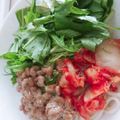 ru⌒u☆'s cooksnap of when they made ごま油香る納豆キムチそうめん.