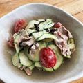 みのりっくす's cooksnap of when they made ズッキーニと豚肉のサラダ【ＪＡ遠州夢咲】.