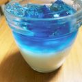 67luna's cooksnap of when they made バタフライピーとヨーグルトの2色ゼリー☆.