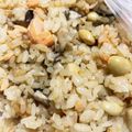 67luna's cooksnap of when they made 鮭と大豆の炊き込みご飯【冷凍・作り置き】.