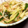 しゅうゆうけいはる母's cooksnap of when they made 簡単♪もやしとツナときゅうりの黒酢ナムル.