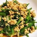 あや　ぱん's cooksnap of when they made シャキっと空芯菜とミンチのオイスター炒め.