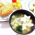 ☆はなちゃん☆☆'s cooksnap of when they made 美味！キャベツ×豆腐×わかめの味噌汁☆*.
