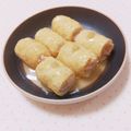 まあまま☆0403's cooksnap of when they made 大根と鶏ささみの油揚げ巻き蒸し.