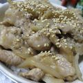 ちばたま's cooksnap of when they made こうちゃんのアレンジ！塩ダレ豚丼.