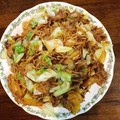 HikariNMY's cooksnap of when they made 簡単絶品・普通のソース焼きそば.