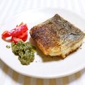 もすろー's cooksnap of when they made 白身魚のムニエル バジルソースかけ.
