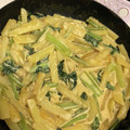 hotom's cooksnap of when they made 小松菜とじゃがいものめんつゆマヨ炒め.