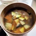 ちっず's cooksnap of when they made ズッキーニとナスの味噌汁.