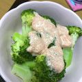 ♪チョコたんママ♪'s cooksnap of when they made ブロッコリーの明太マヨ和え.