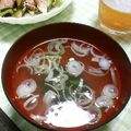 cookpad1年生's cooksnap of when they made 豚しゃぶの後の極うまスープ.