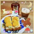 海理ママ's cooksnap of when they made 簡単 ポテサラトースト.