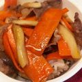 ♡みL1と♡'s cooksnap of when they made 材料4つで簡単★牛肉と人参のオイバタ炒め.