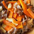 ♡みL1と♡'s cooksnap of when they made 材料4つで簡単★牛肉と人参のオイバタ炒め.