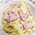 クックW8CQ1J☆'s cooksnap of when they made 全卵で簡単♪カルボナーラ.