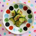 チェックのミニくま's cooksnap of when they made レンジで2分^0^ズッキーニの和風和え物.