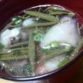 徹嫁っち's cooksnap of when they made 白身魚とじゅんさいのお吸い物.