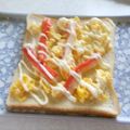 きらり流れ星's cooksnap of when they made ふわふわ卵焼きとカニかま【サンドイッチ】.
