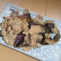 きらり流れ星's cooksnap of when they made ナス皮と豚バラで小さな一品.