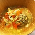 それいゆ★'s cooksnap of when they made 余った餃子のタネでスープ.