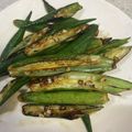 こまほ's cooksnap of when they made バター醤油香る！焼きオクラ.