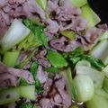 モコ０８０５'s cooksnap of when they made 豚肉とチンゲン菜のポン酢炒め.
