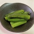 papikun's cooksnap of when they made オクラの浅漬け.
