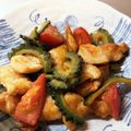 Marmo's cooksnap of when they made 柔らかささみとゴーヤの醤油炒め.