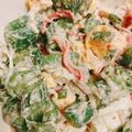 クックHJB3B6☆'s cooksnap of when they made オクラとカニカマのごまマヨサラダ.