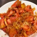 ピンクの毛糸だま's cooksnap of when they made トマトの大量消費！おかかかけ白だし浸し～.