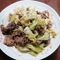 G_Yossan's cooksnap of when they made 簡単おかず:キャベツと牛バラのソース炒め.
