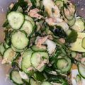 まーちゃんとみーくん's cooksnap of when they made わかめ・きゅうり・ツナの胡麻ドレ和え.