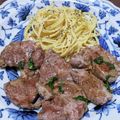 o☆shino's cooksnap of when they made ラムステーキ パセリソース☆.