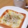 ﾋﾟﾛﾐ♡'s cooksnap of when they made 青のり香る♫しらすバタートースト.