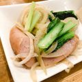 ぶたぶた☆こぶた's cooksnap of when they made 小松菜と新玉ねぎのベーコンバターソテー.