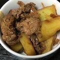 まめっちっち's cooksnap of when they made 焼肉のたれとコチュジャンで　牛ジャガ炒め.