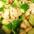 ﾏﾕｺｺ's cooksnap of when they made 舞茸、きゅうり炒め.