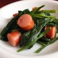 gonnanmama's cooksnap of when they made シンプル♪ほうれん草とウインナーのソテー.