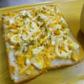 お塩と砂糖's cooksnap of when they made ☆味噌たまトースト☆.