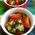 赤い電話's cooksnap of when they made トマトとオクラのさっぱりサラダ.