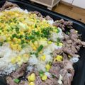 おかわりちょうだい♪'s cooksnap of when they made ペッパーランチ風♪ガーリックビーフライス.