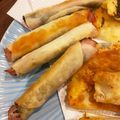パッシーユ's cooksnap of when they made お弁当にも☆餃子の皮でハムと大葉巻き.