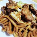 あそは²'s cooksnap of when they made ♪簡単！亀山みそ焼きうどん♪.